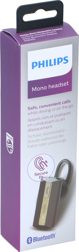 Philips SHB1202/10 Kopfhörer/Headset In-Ear Bluetooth Schwarz, Gold