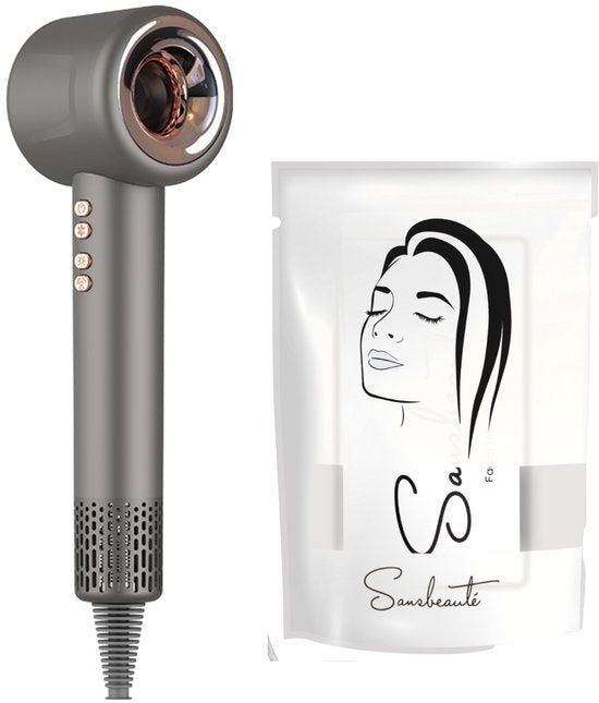 Sansbeauté® Haartrockner mit Diffusor - Neu - Grau