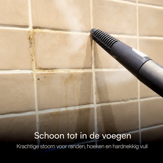 Samako Halo Dampfreiniger 1500 W – Bodenreiniger mit einstellbarer Dampfleistung – 15 Zubehörteile – 40 Min. Dampfreinigung – Fugenreiniger für Bad und Küche – Blau