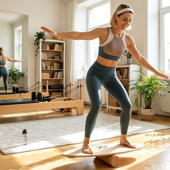 House of Balance Balancebrett – Balance Board – Surf-Balancebrett – Surf-Trainer – Surfbrett – Wackelbrett – Holz