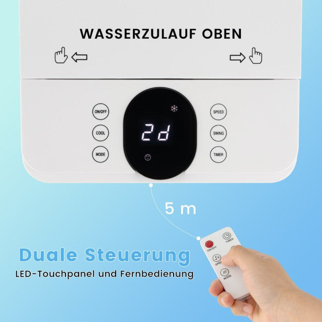 Coast 3-in-1-Luftkühler mit Ventilator und Luftbefeuchter – Timer – Weiß – 59 x 22 x 25,5 cm