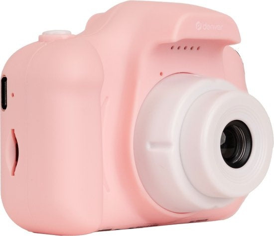 Denver Kinderkamera Full HD - Selfie-Kamera - 40MP - Digitalkamera Kinder - Foto und Video - Spiele - KCA1340 - Pink