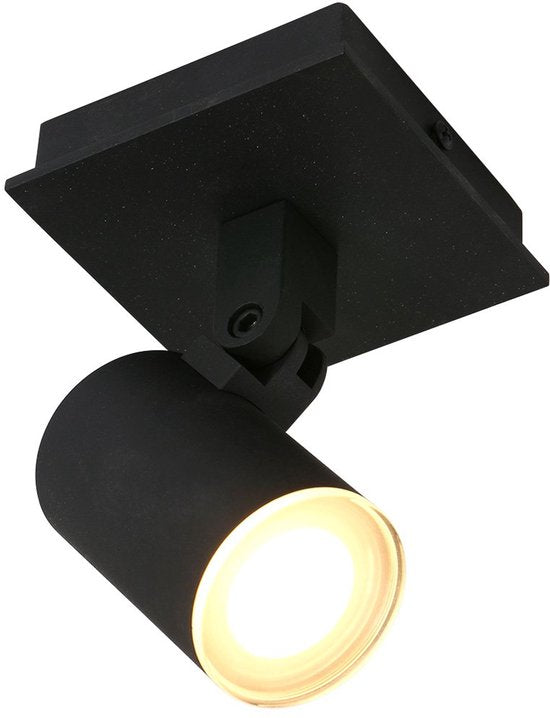 Deckenleuchte Steinhauer Points Noirs 3059ZW Schwarz – dreh- und neigbar, aus Metall und Kunststoff, inklusive Leuchtmittel, für den Innenbereich geeignet