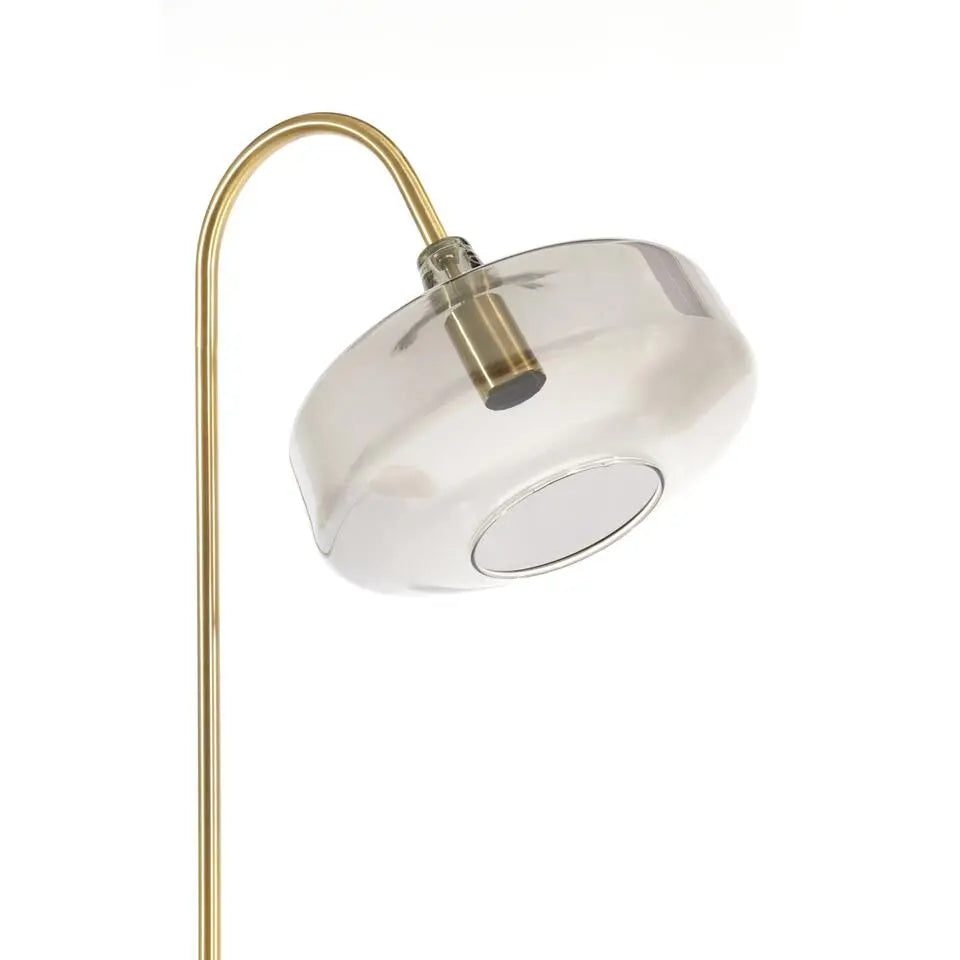 Light & Living Stehlampe Solna – Antikbronze mit Rauchglas – 45 x 29,5 x 160 cm