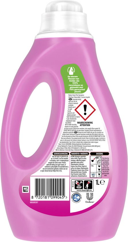 Robijn Color Pink Sensation Flüssigwaschmittel 20 Waschgänge