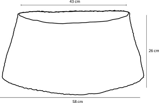 House of Seasons Weihnachtsbaumschürze - H26 x Ø58 cm - Seegras - Blau