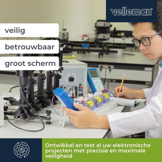 Velleman Labornetzgerät, programmierbar über PC, einstellbar, 0-30 VDC/5 A, Strombegrenzung, Kurzschlussschutz, zwei 4-stellige LED-Anzeigen, USB-Anschluss
