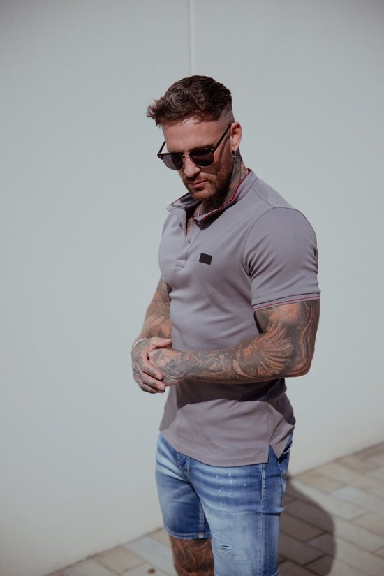 AB Lifestyle - Tokyo Polo | Cool Grey - Herren - Größe: XS