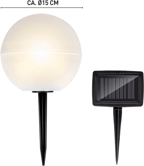 Grundig Glühbirnen für den Außenbereich - mit Stecker - LED - Aufladen mit Solarstrom - Weiß