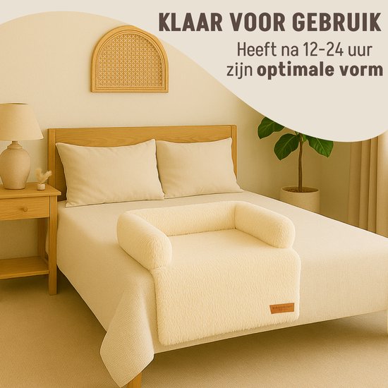 By Cee Cee Original Hundedeckenbank - Hundedeckenbank - Hundekorb - Premium - komplett abnehmbar - Beige - 85x90 - Größe M