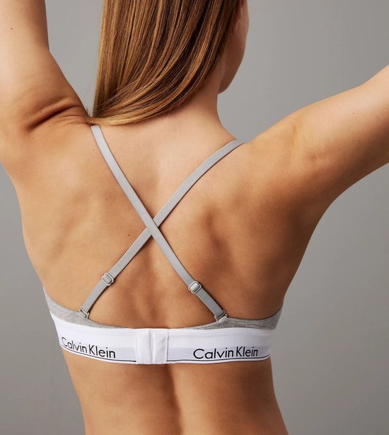 Calvin Klein Triangel-BH – Grau – Größe M