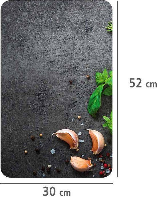 WENKO Glas-Schutzplatten für Herde – 2 Stück HERBS