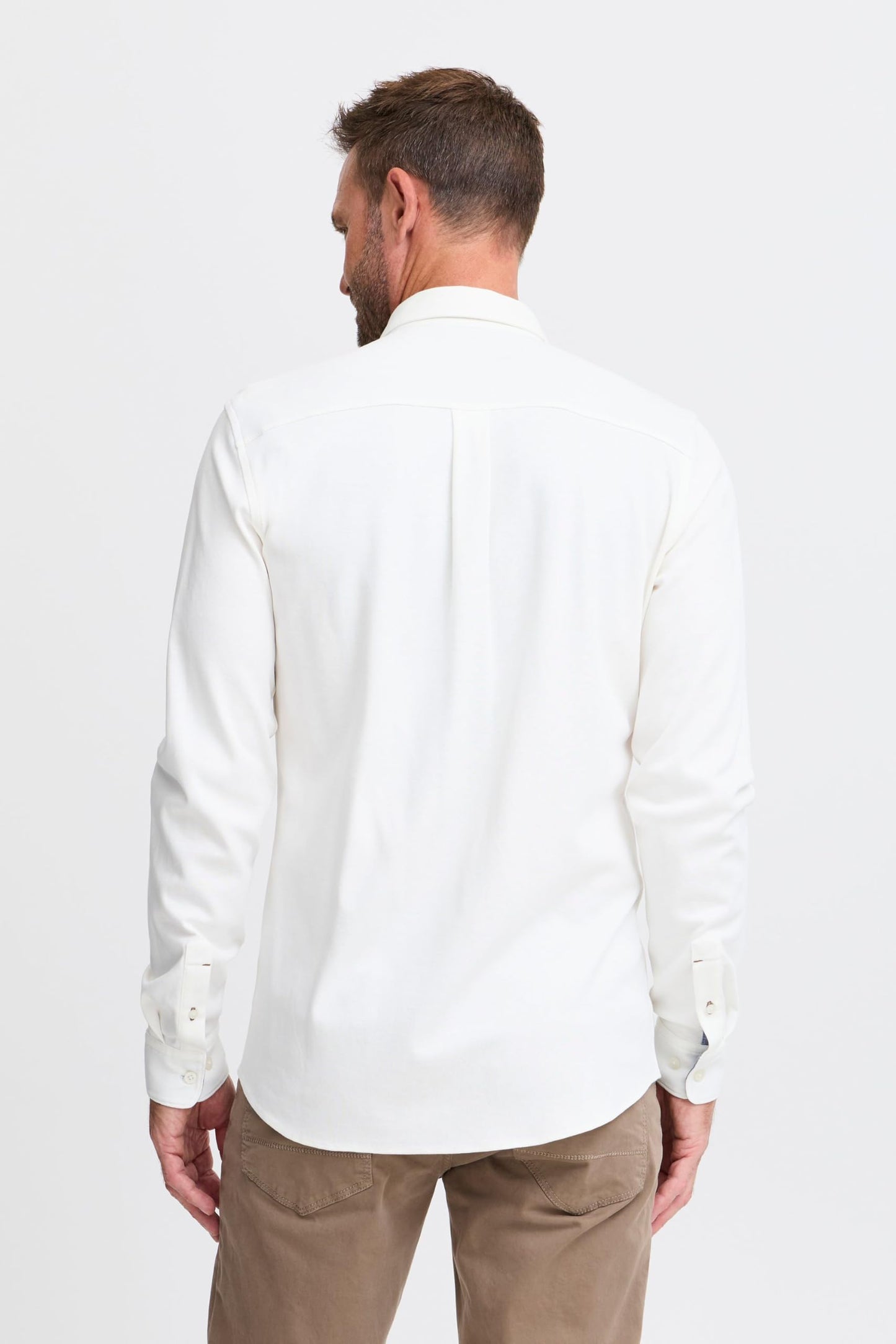 Hemd – Herren – Kent-Kragen – Baumwollmischung – Regular Fit – M – Weiß