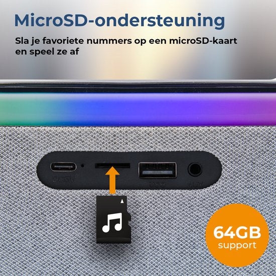 Denver Wecker mit kabellosem Ladegerät - Weißes Rauschen - Digitaler Wecker - Bluetooth - FM-Radio - Dualer Alarm - Dimmer - CRQ225