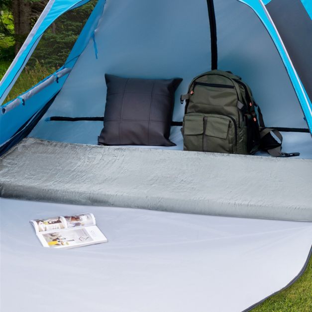 Coast Campingmatte - Memory-Schaum - aufrollbar - 183 x 63 x 7 cm - Grau