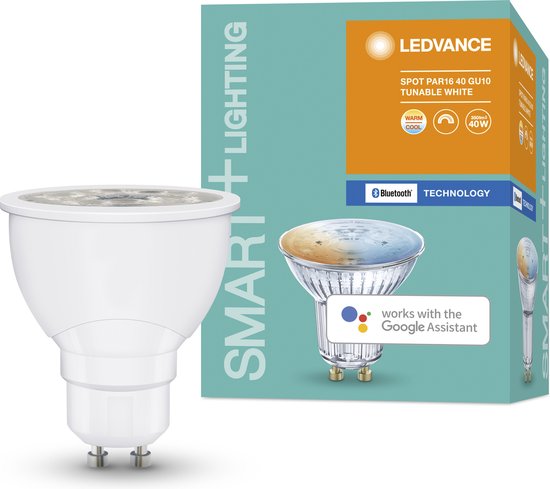 LEDVANCE LED-Reflektorlampe - Sockel: GU1- - einstellbar weiß - 27--...65-- K - 5 W - mattiert - SMART+ Spot GU1- einstellbar weiß