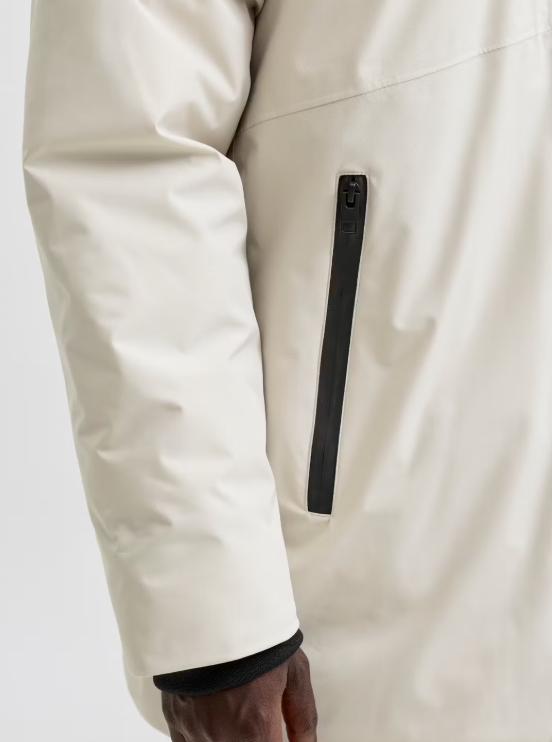 Jack & Jones Planet Parka Jacket XL - Moonbeam - Herren - Leicht, warm und winddicht