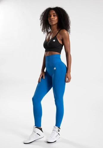 Gorilla Wear Olivia nahtlose Legging - M/L - Blau