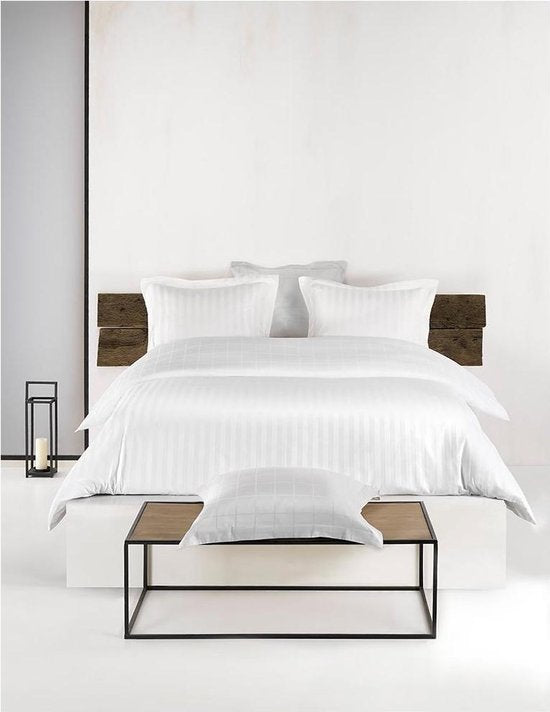 De Witte Lietaer Bettbezug aus Baumwollsatin Zygo – Einzelbett – 240 x 220 cm – Weiß