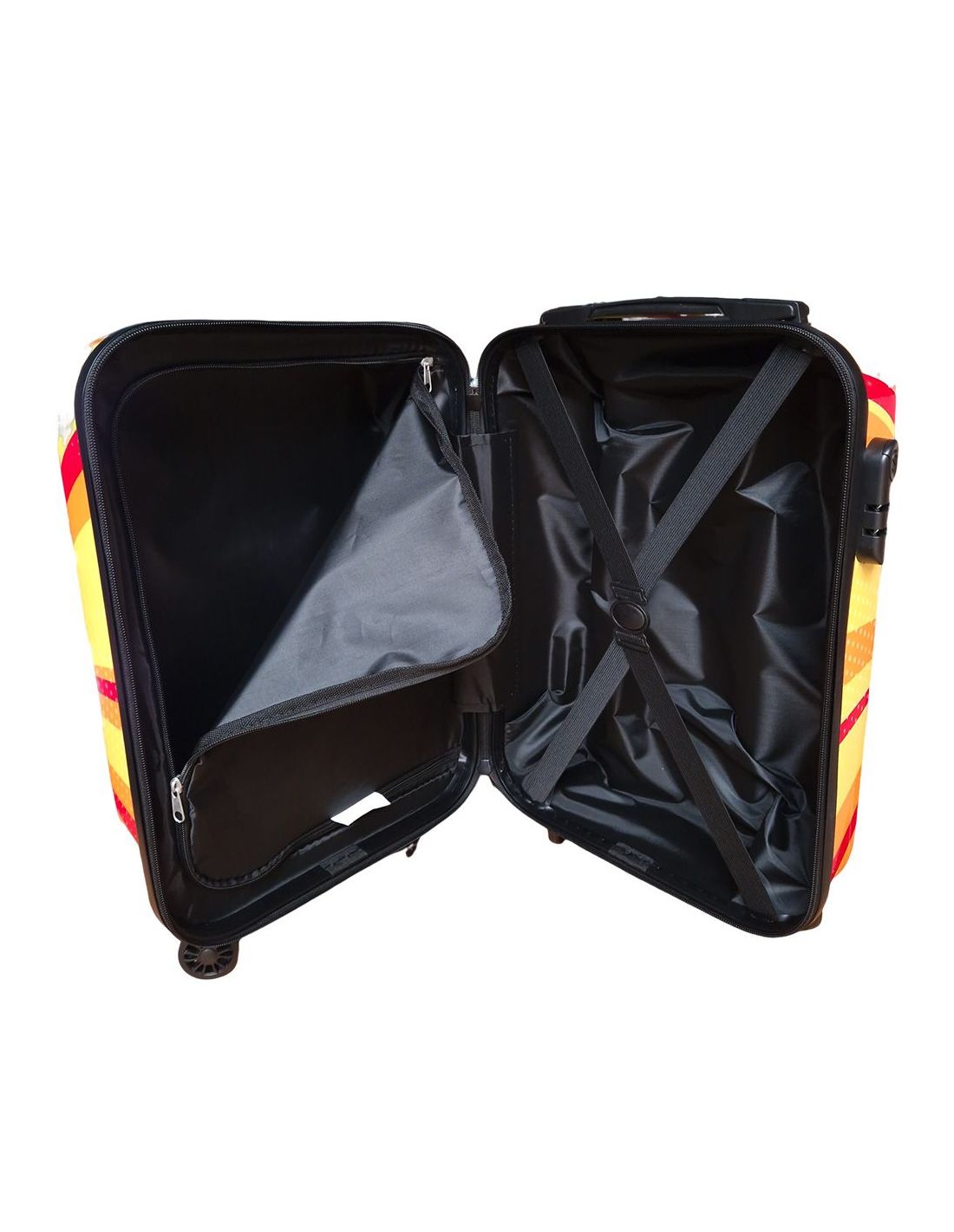 Suiteble - Handgepäckkoffer - inkl. Packgurte & Zahlenschloss - 28 Liter - 54 x 33,5 x 21,5 cm - Blau