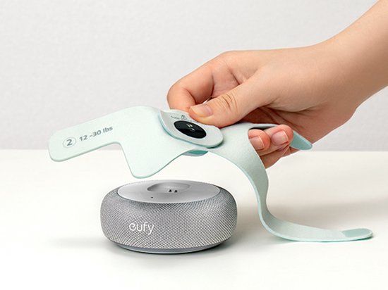 eufy Baby S340 - Smart Sock Baby Monitor - 2,4 GHz Wi-Fi - Überwachung von Schlafverhalten, Nickerchen, Herzfrequenz und Blutsauerstoffgehalt - Für Kinder von 0 bis 18 Monaten.