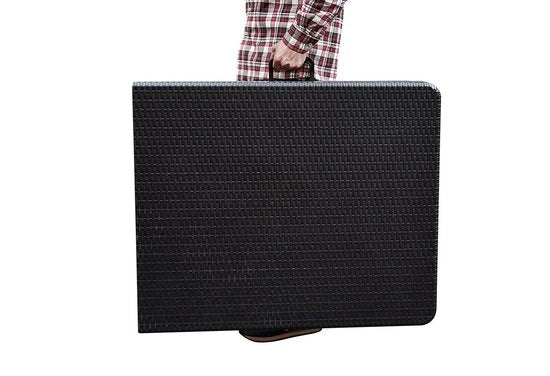 ERRO Klapptisch - Campingtisch - Klapptisch - Klapptisch - Wickerlook - 180x74cm - schwarz
