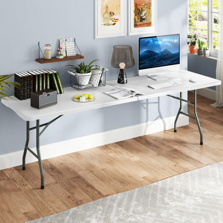 Coast Klapptisch 244 x 76 cm Weiß - Tragbar und stabil bis zu 160 kg