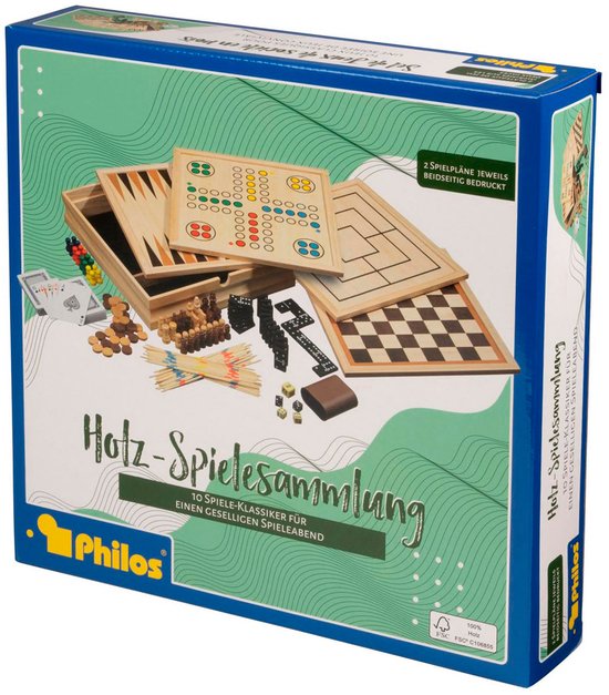 Philos Holzspiel-Kollektion 10, mittelgroß