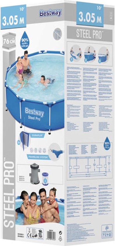 Bestway Steel Pro Pool - Ø 305 x 76 cm