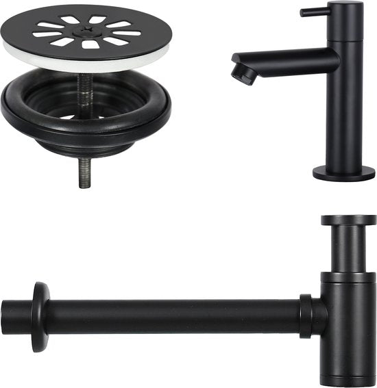 Brunnenarmatur Radius Schwarz – Hebelbetätigung – ORB-Beschichtung