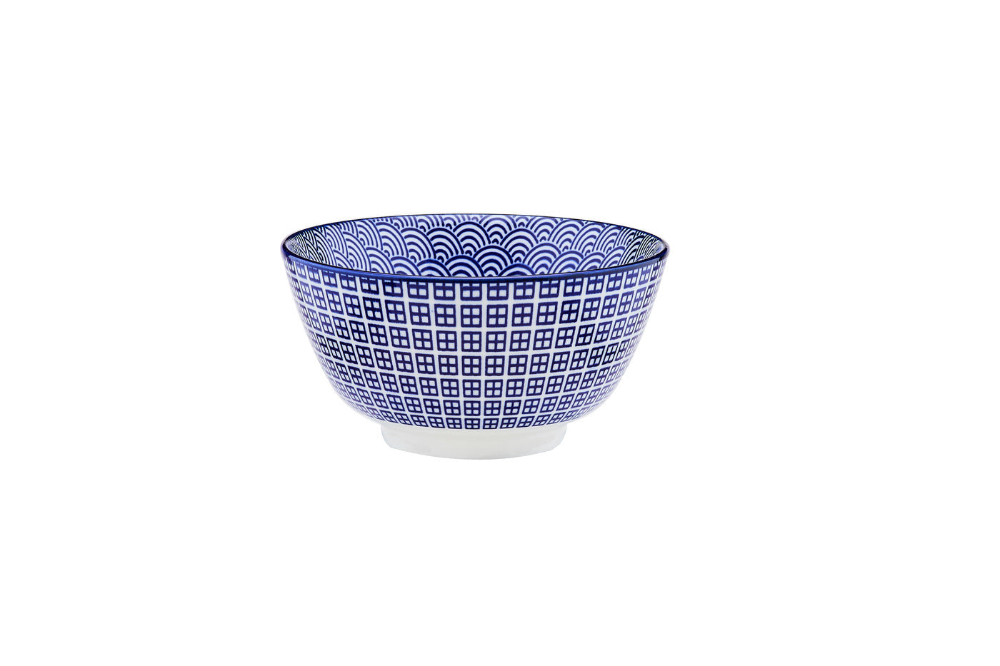 BJORN Sphere Pattern - 6er Set Schalen Ø12cm - Porzellan - Spülmaschinenfest - Dunkelblau