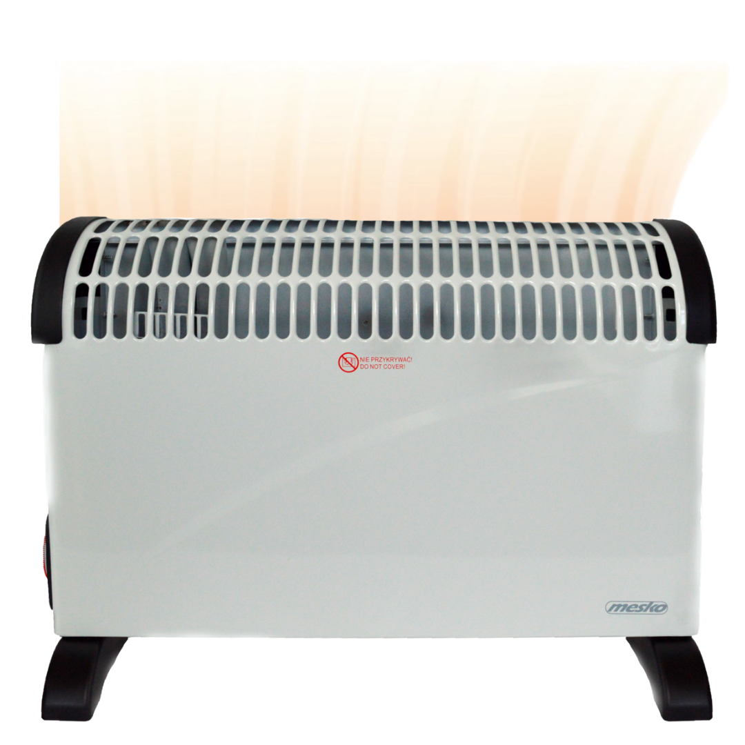 Mesko Elektrokonvektor - 3 Heizstufen - 2000W - bis zu 20m² - Weiß - einstellbarer Thermostat