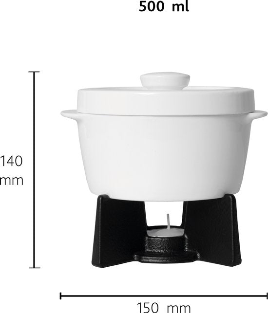 Boska Cheese Baker - Ofenform mit Boden - für Camembert - Käsefondue - Weiß