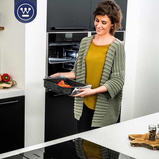 Westinghouse Backofen-Backblech - Ø 30 cm - Schwarzer Marmor - Spülmaschinenfest
