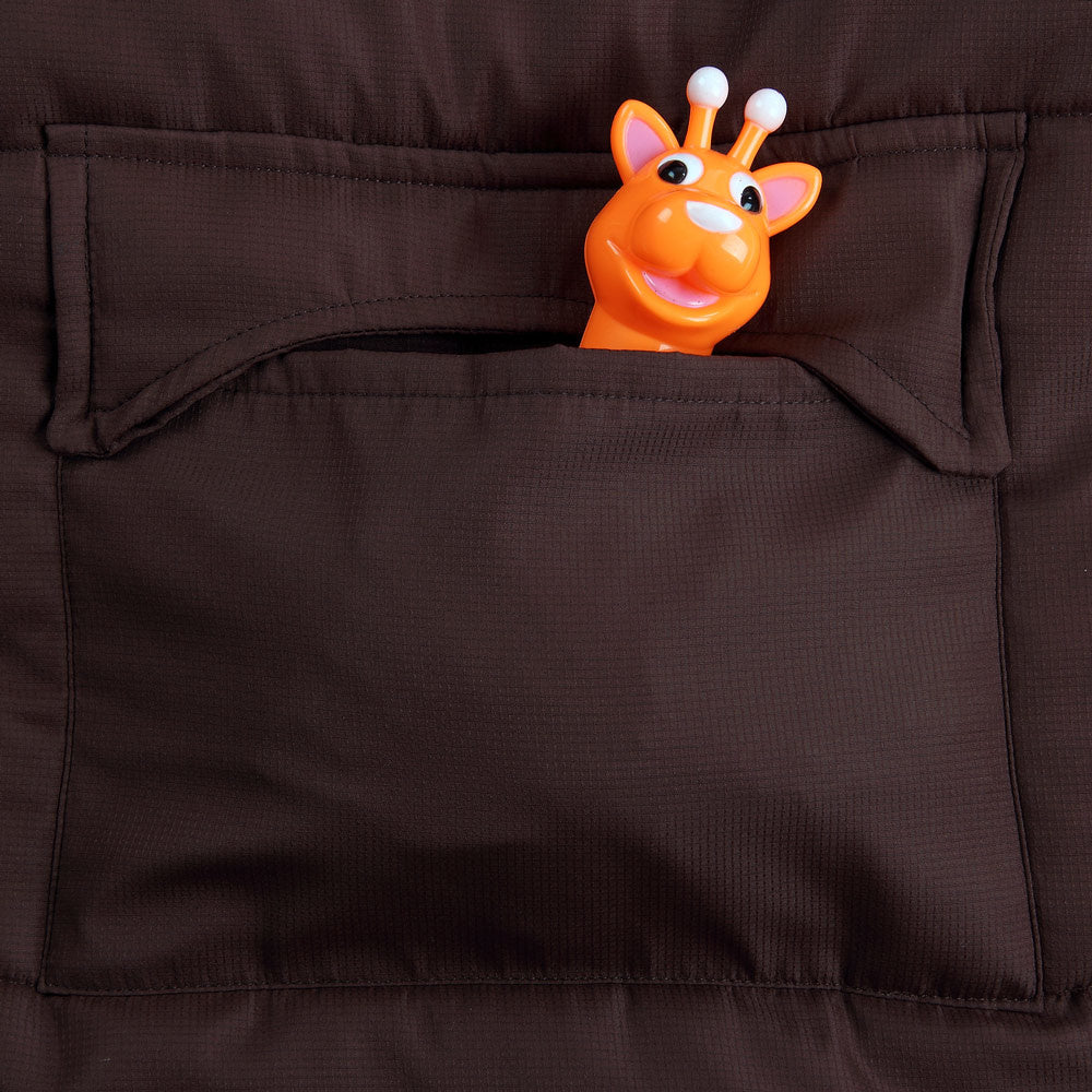 BabyGaga Kinderwagen Fußsack Braun | Teddy | Maxi-Cosi | mit Aufbewahrungstasche