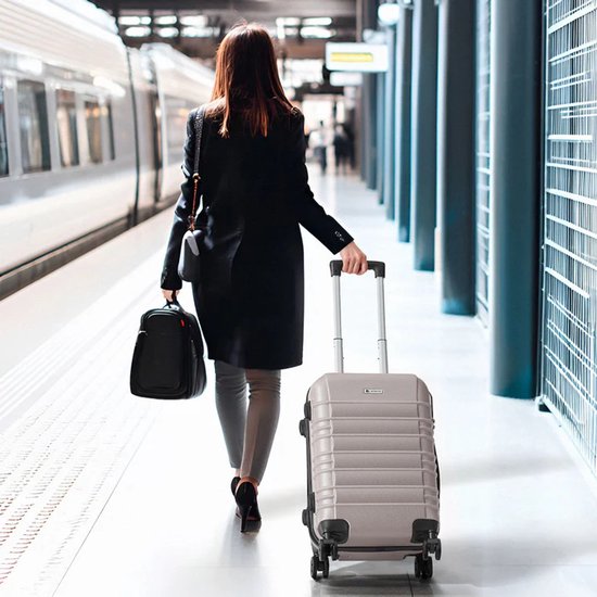 Hartschalenkoffer Set Rom - 3-teilig - ABS - Champagner