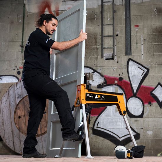 Batavia Kompakte Werkbank und Spannsystem - Max. Belastbarkeit 150kg - Spannbereich 965mm - orange