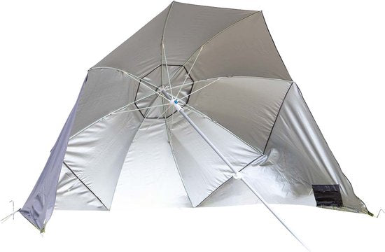 Bo-Camp - Sonnenschirm - Mit Seitenwänden - Grau