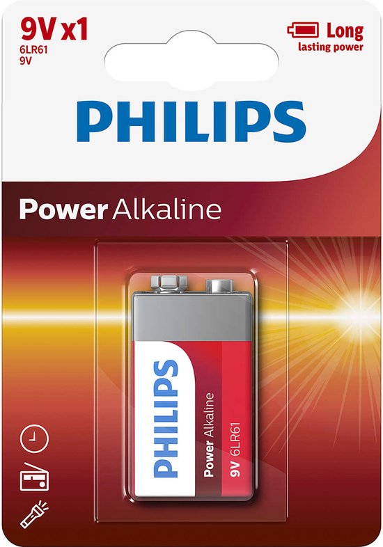 Philips 6LR61P1B - 9V E Batterie - 1 Stück