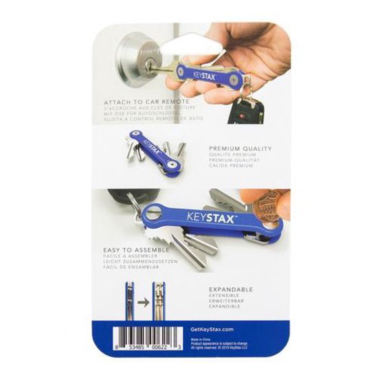 KeyStax Compact Schlüsselhalter Blau (2-8 Schlüssel)