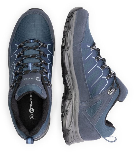 Travelin' Lokken Herren – Niedrige Wanderschuhe – Wasserdicht – Blau
