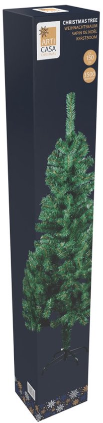 Arti Casa Kunstweihnachtsbaum 150 cm – Weihnachtsbaum inklusive Ständer – Zimmerbaum Ø 78 cm – Grün