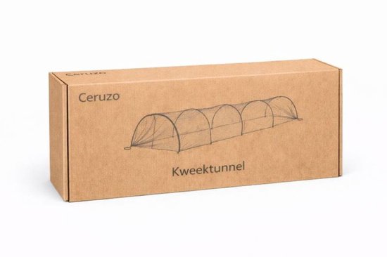 Ceruzo Zuchttunnel 3m - Insektenschutznetz - Faltbar - Pflanzenschutz