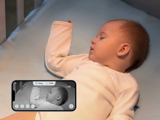 eufy Baby S340 - Smart Sock Baby Monitor - 2,4 GHz Wi-Fi - Überwachung von Schlafverhalten, Nickerchen, Herzfrequenz und Blutsauerstoffgehalt - Für Kinder von 0 bis 18 Monaten.