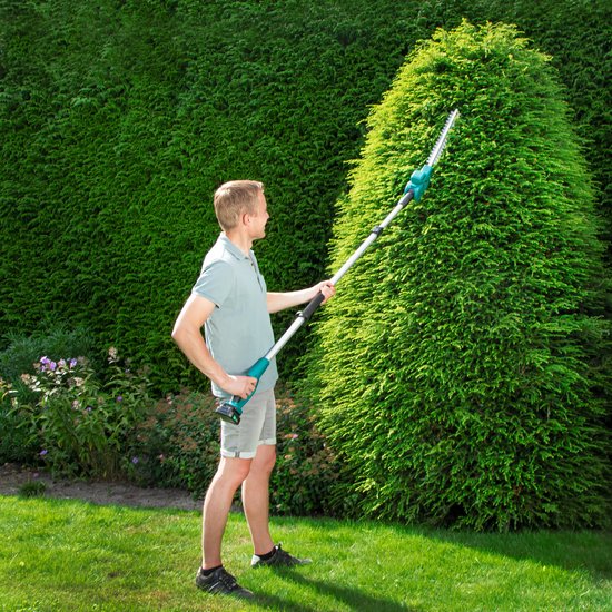 VONROC - Teleskop-Accu-Heckenschere 20V - Kippbares Messer - Stufenlos einstellbar von 200 bis 260 cm - Ohne Akku & Ladegerät