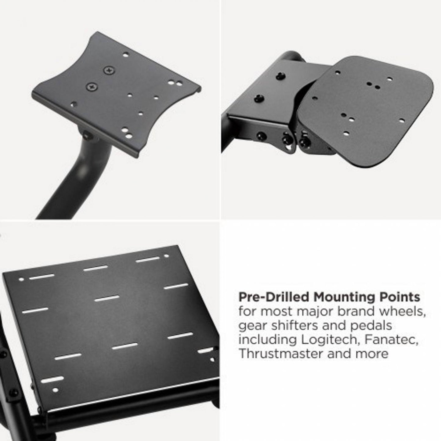 VDD Gaming Racing Seat Cockpit-Simulator - Vollständig einstellbar - 55 x 130 x 110 cm - Schwarz mit Rot