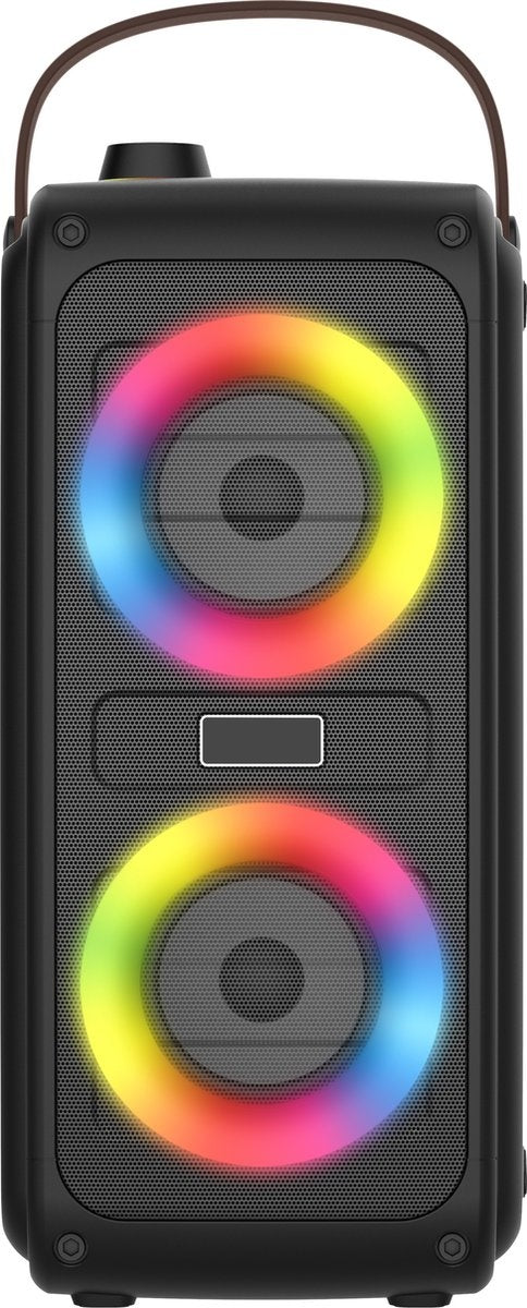 Denver Bluetooth-Lautsprecher Wireless - Lichteffekte - AUX - Schwarz