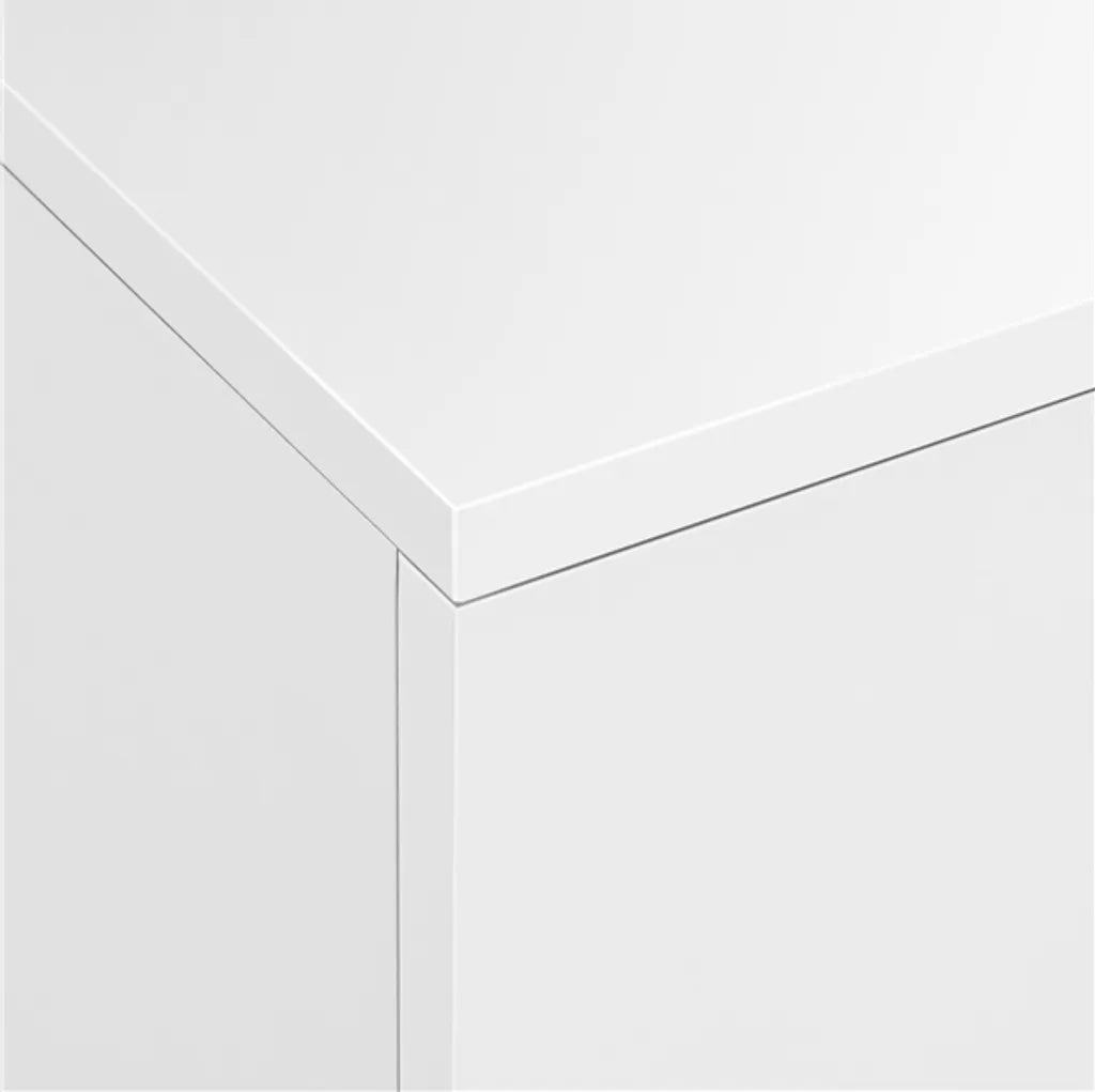 Yaheetech Nachttisch mit 3 Schubladen – Weiß – 40 x 35 x 60 cm
