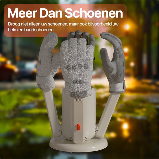 KRAFT Shoe Dryer Pro XL - 2 Paar Schuhe trocknen - UV-Sterilisation - Rosen-Salz Geruchsentferner - Schuh-Erfrischer - 2 Schläuche für lange Schuhe - Schuhtrockner Stiefel