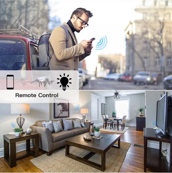 WOOX R4967 Smart WiFi Schalter powered by TUYA, 10A, 2300W, 100-240VAC 50-60Hz, Wi-Fi